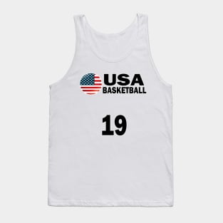 USA Basketball Number 19 T-shirt Design Tank Top